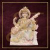 Saraswati Marble Statue 04