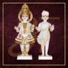 Swami narayan marble statue 02