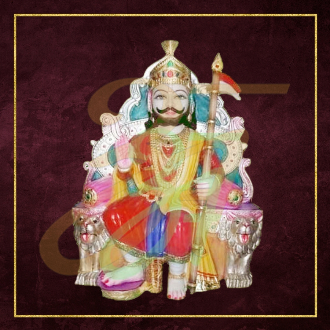 Ramdev baba marble statue 01