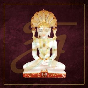 Jain marble statue 04